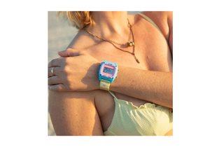 freestyle reloj en la playa