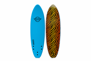 Tabla surf soft 6.6 disponible en castelldefels, azul con tigre