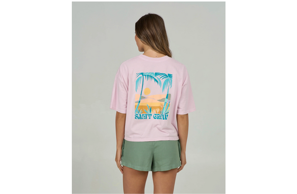 Salty Crew Crop Travel T-shirt