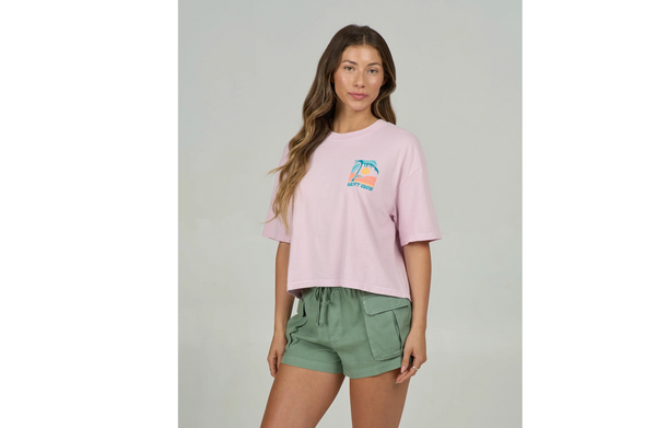 Salty Crew Crop Travel T-shirt