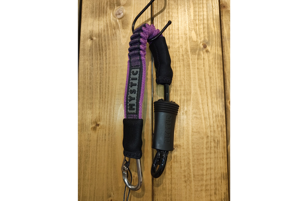 mystic short leash purple