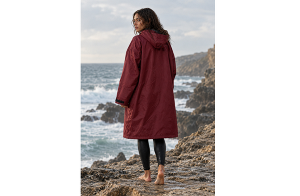 Mystic Explore LW Poncho Jacket burgundy