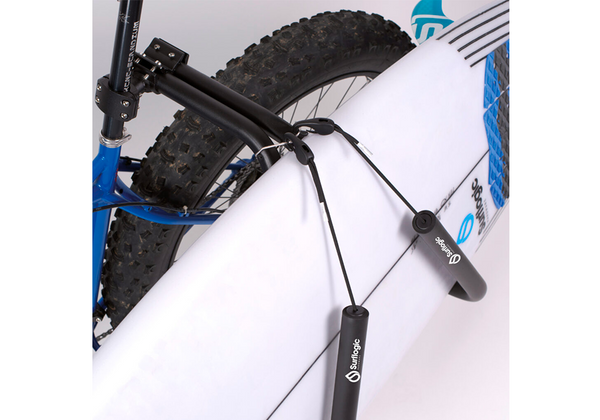 Rack llevar tabla de surf en bicicleta