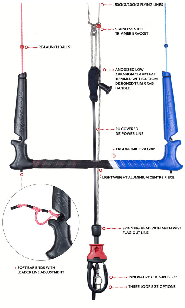 Ozone Barra Contact Water V4 - Tienda Surf & Kitesurf Mojokite